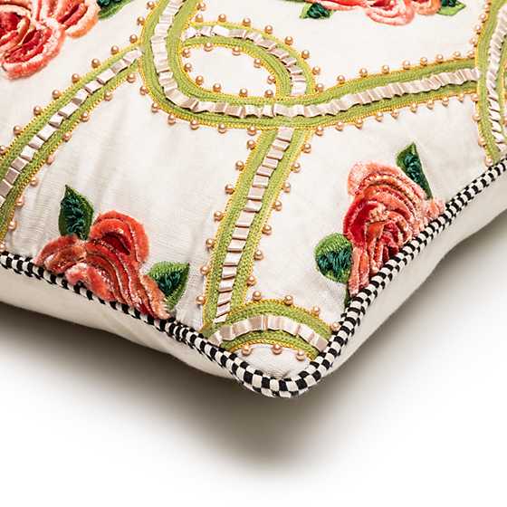 Really Rosy Ribbon Pillow image four
