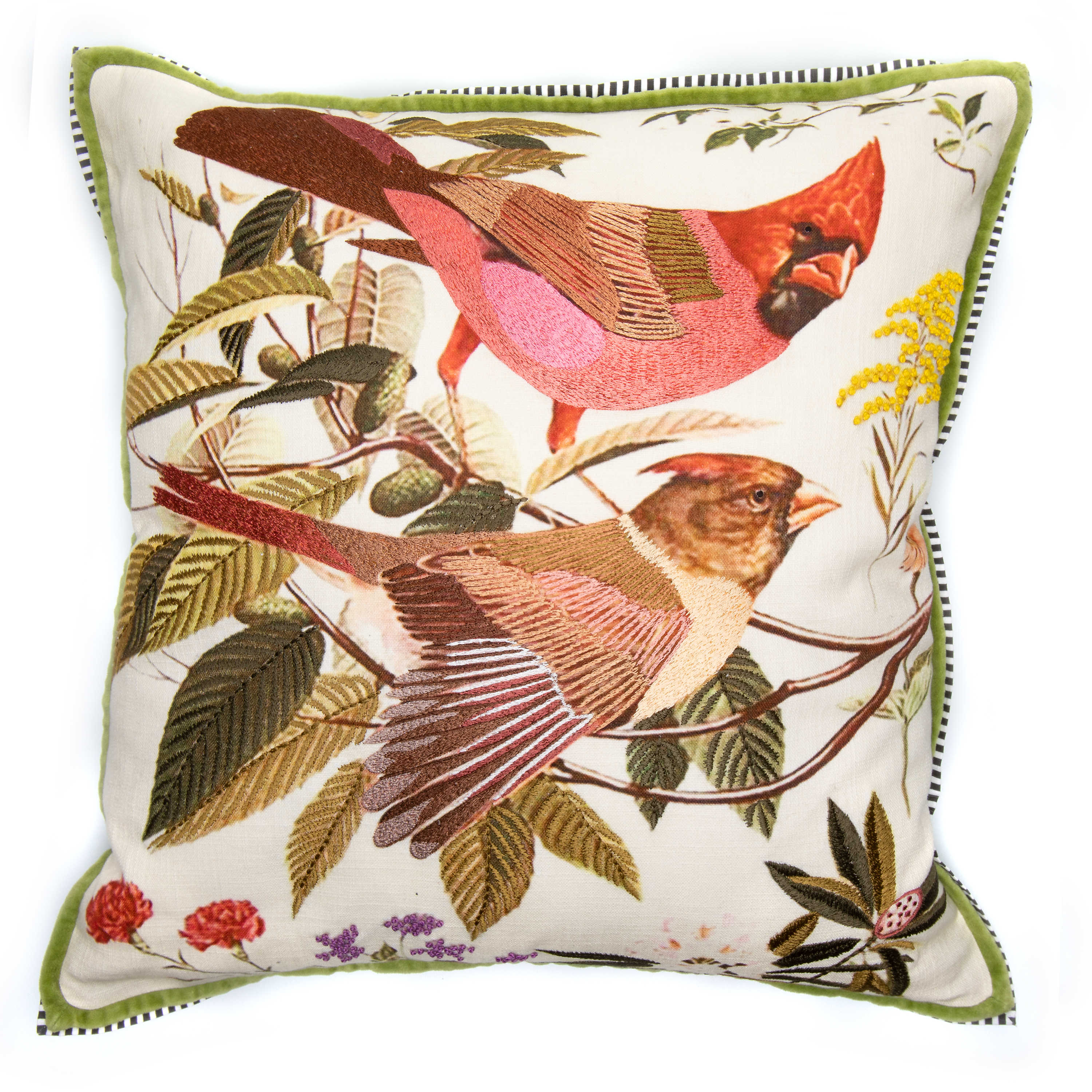 Bird Watchers Pillow mackenzie-childs Panama 0