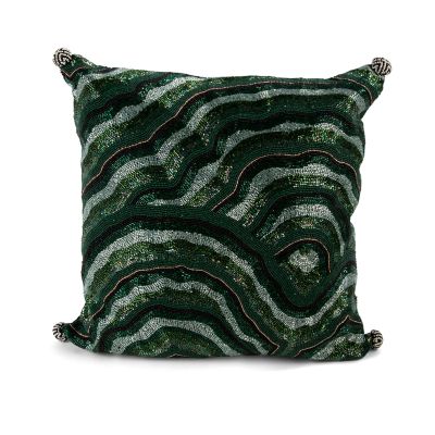 beaded pillow