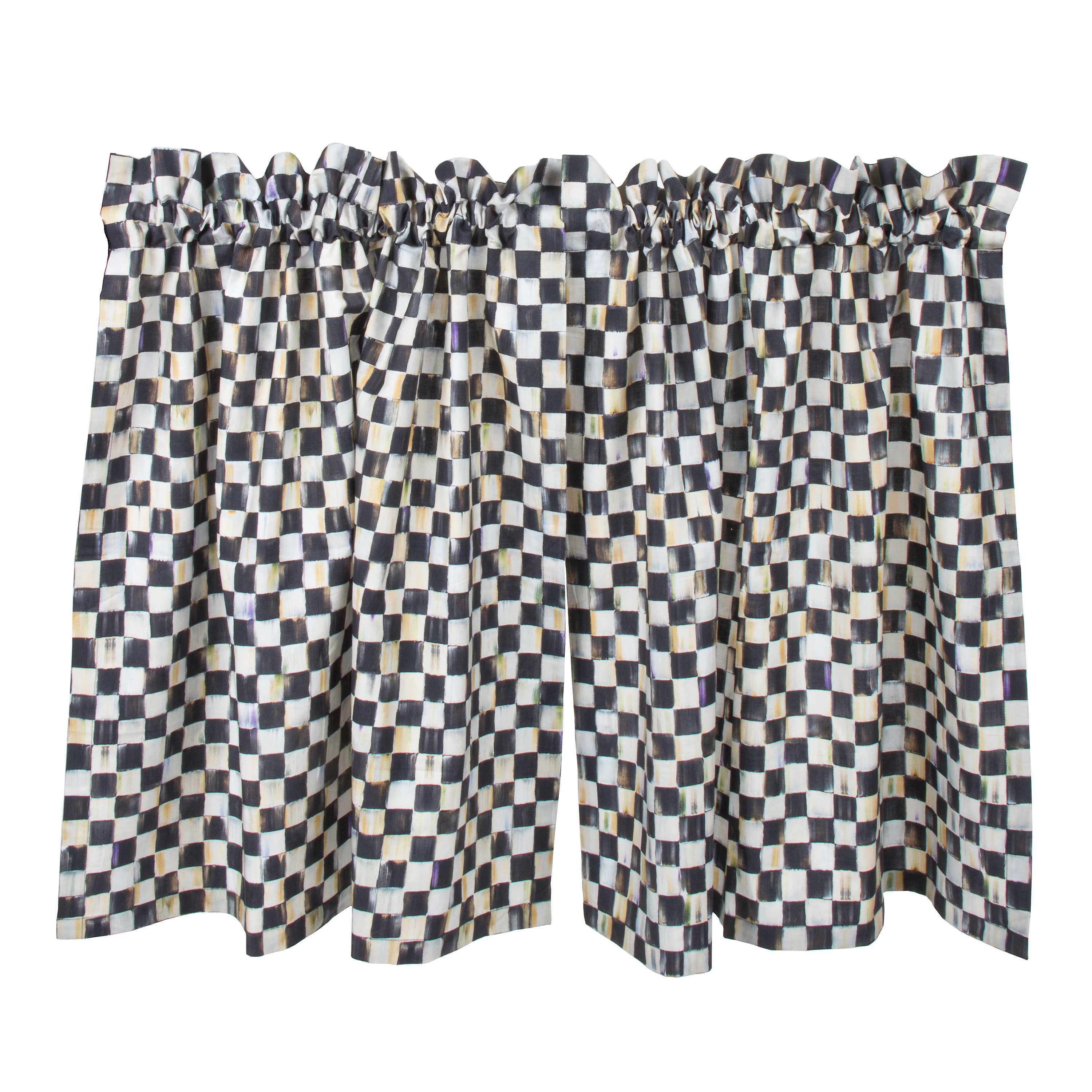 Courtly Check Cafe Curtains, Set of 2 mackenzie-childs Panama 0