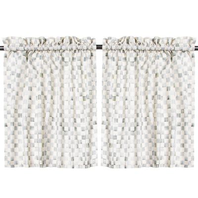 Sterling Check Cafe Curtains mackenzie-childs Panama 0