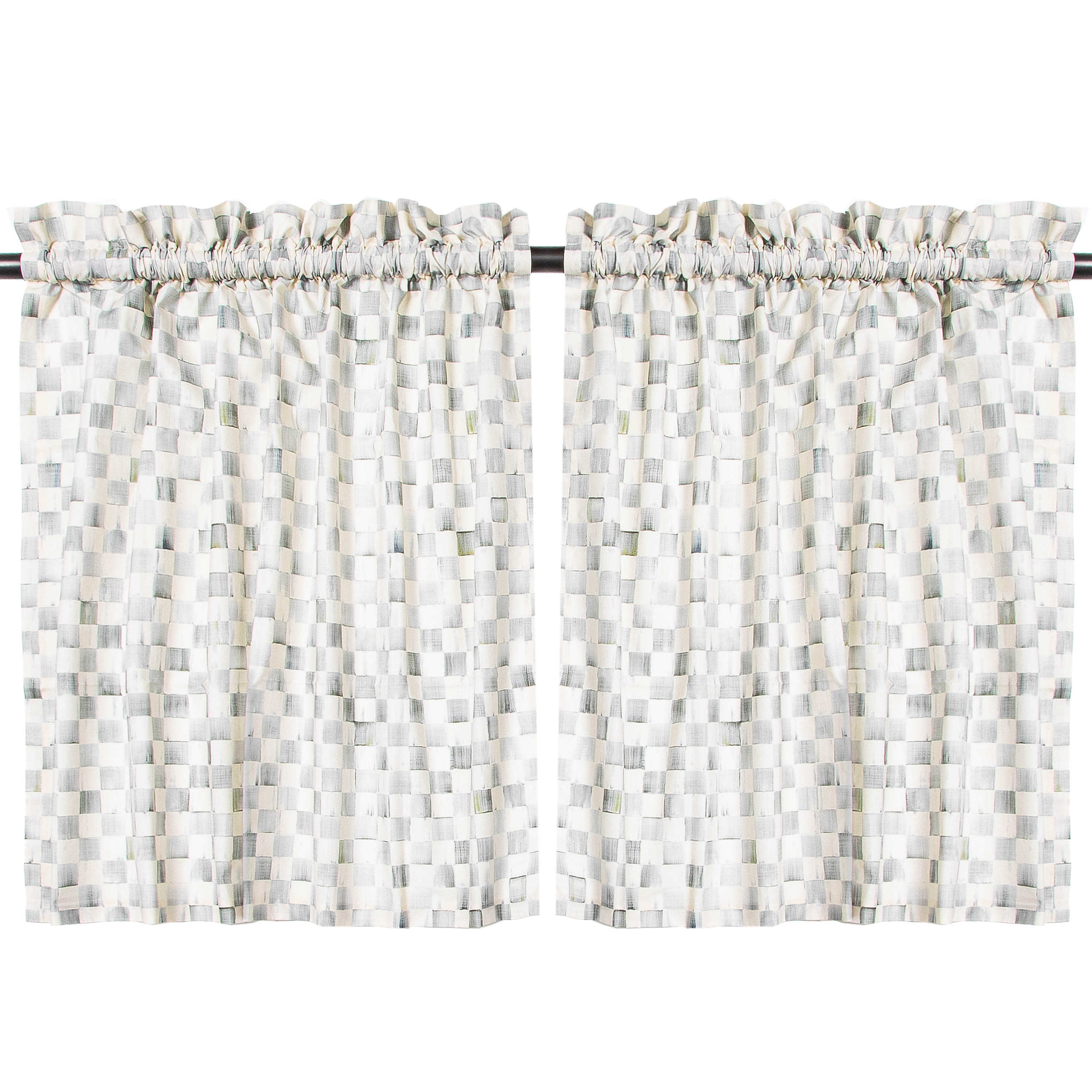 Sterling Check Cafe Curtains mackenzie-childs Panama 0
