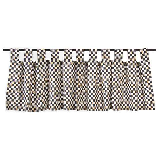 Courtly Check Tab Top Cafe Valance