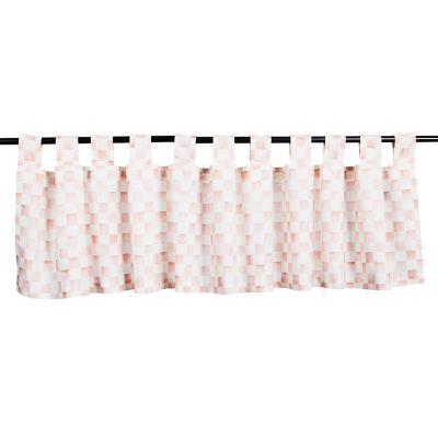 Rosy Check Tab Top Valance mackenzie-childs Panama 0