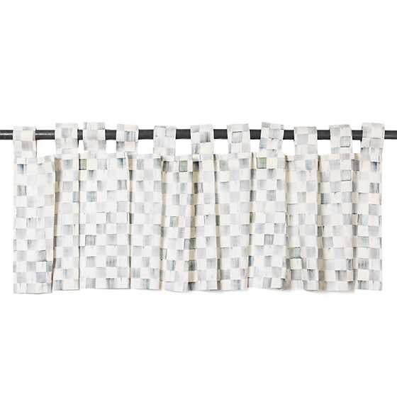 Sterling Check Tab Top Valance