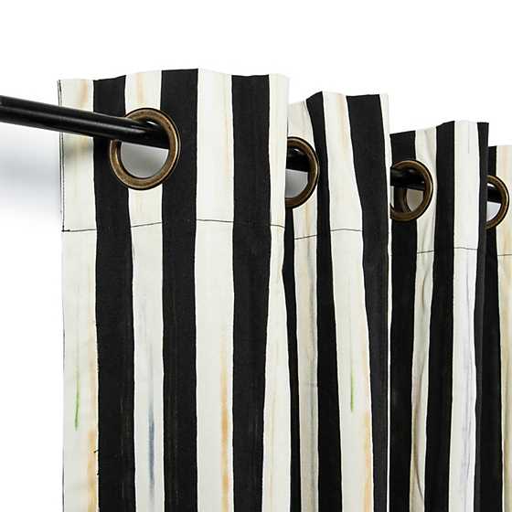 Courtly Stripe Curtain Panel - Grommet Top image three