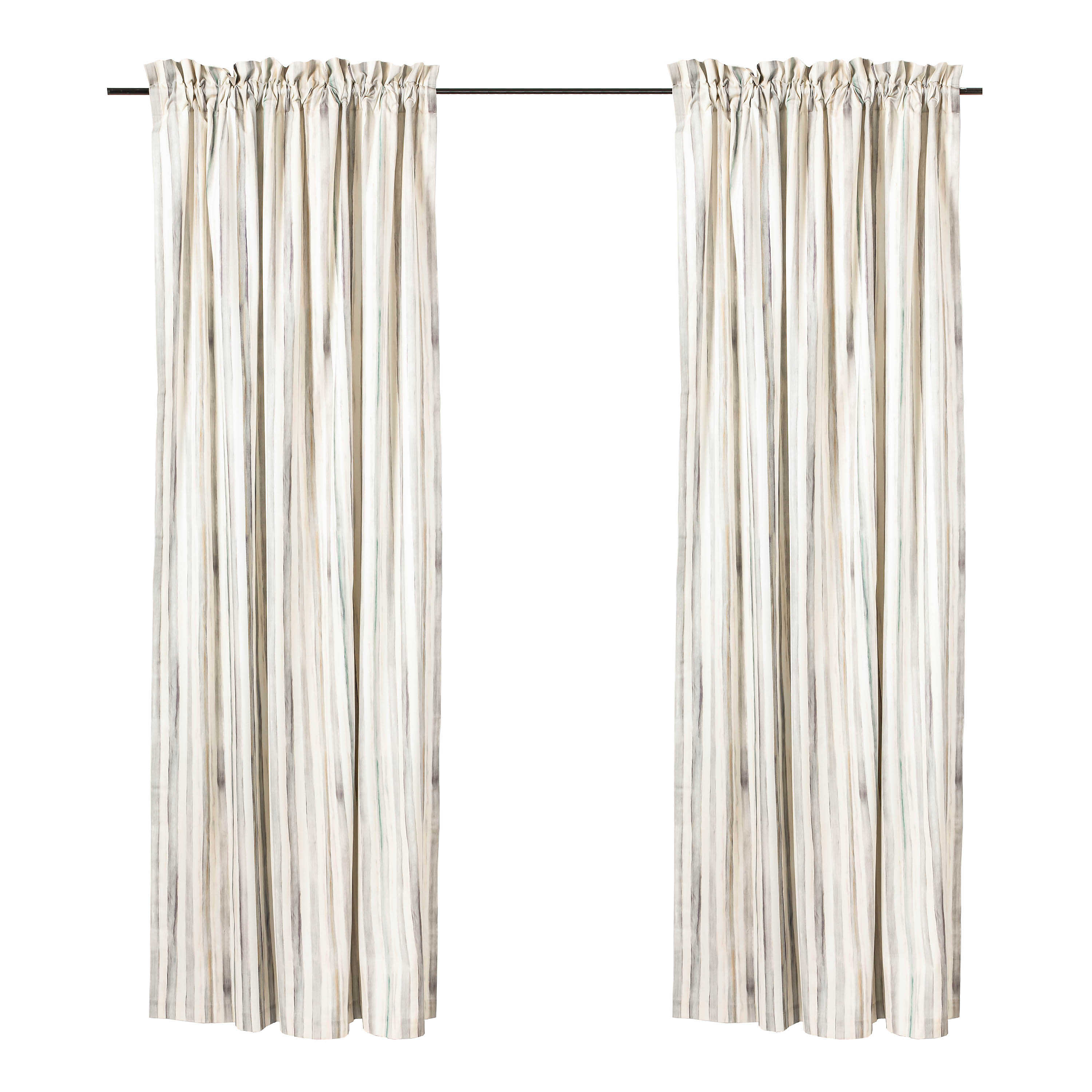 Sterling Stripe Curtain Panel mackenzie-childs Panama 0