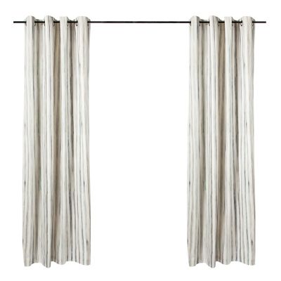 Sterling Stripe Curtain Panel - Grommet Top image two