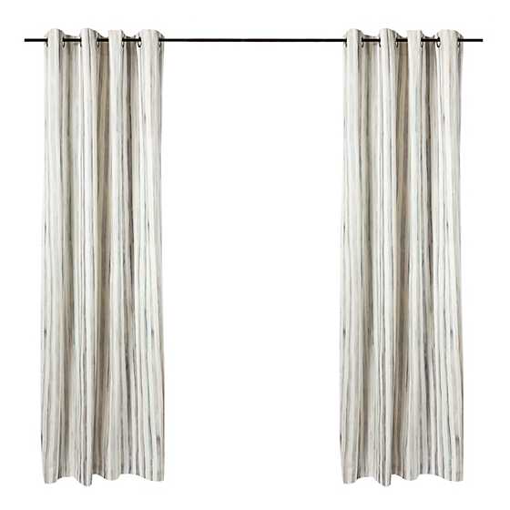 Sterling Stripe Curtain Panel - Grommet Top image two