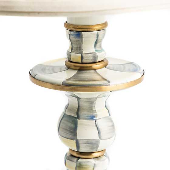 Sterling Check Candlestick Lamp image four