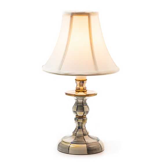 Sterling Check Candlestick Lamp image three