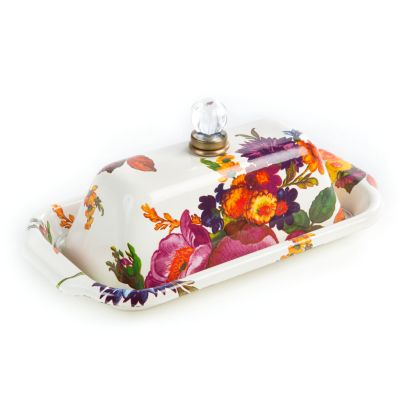 MacKenzie-Childs  White Flower Market Extra Large Everyday Bowl