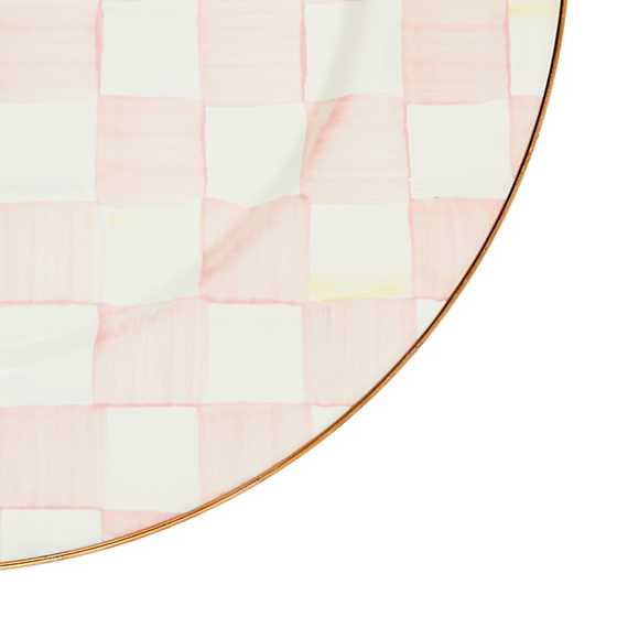 Rosy Check Enamel Charger/Plate image three