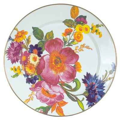 White Flower Market Charger/Plate mackenzie-childs Panama 0