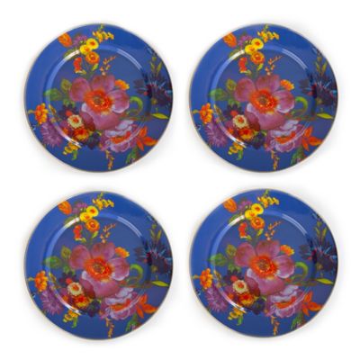 Flower Market Lapis Chargers - Set of 4 mackenzie-childs Panama 0