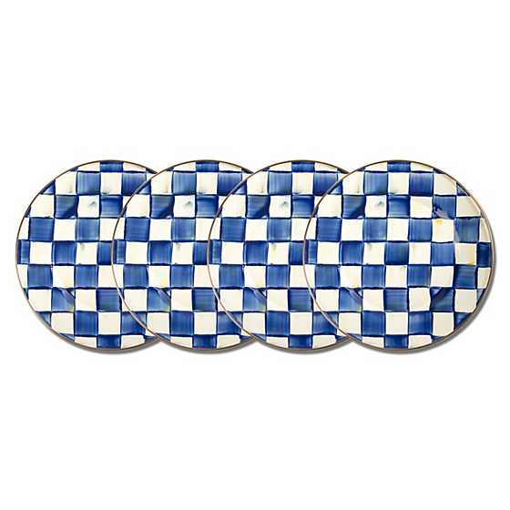 Royal Check Enamel Chargers - Set of 4 image two