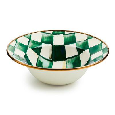 Emerald Check Breakfast Bowl mackenzie-childs Panama 0