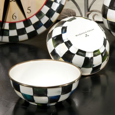 Courtly Check Enamel Everyday Bowl - Extra Large - Cornelia Park