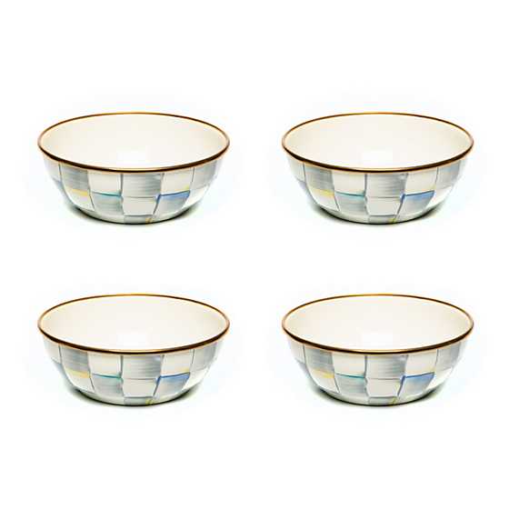 Sterling Check Everyday Bowls, Set of 4