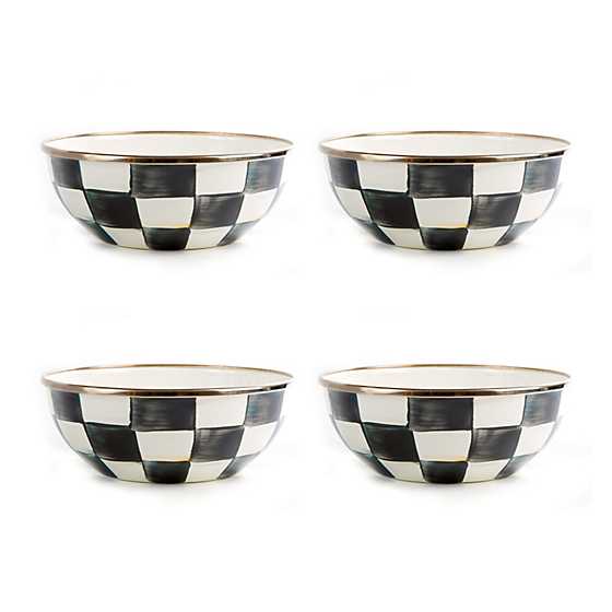 Courtly Check Enamel Everyday Bowls - Set of 4 image two
