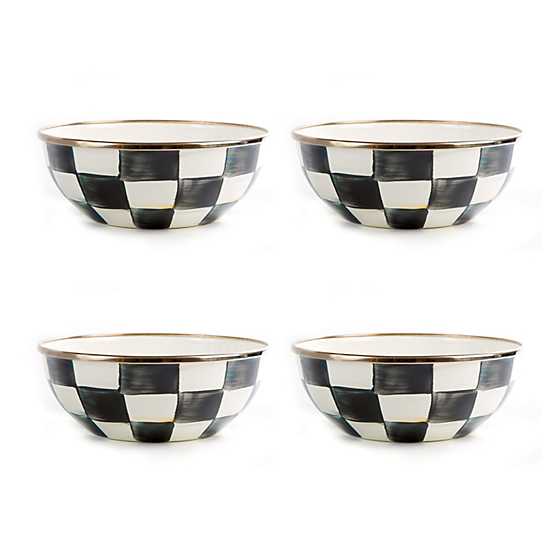 Courtly Check Everyday Bowls, Set of 4