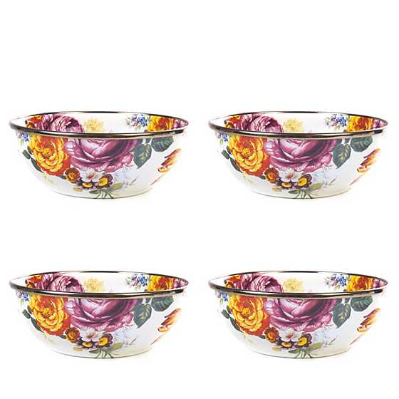 Flower Market White Everyday Bowls - Set of 4 image two