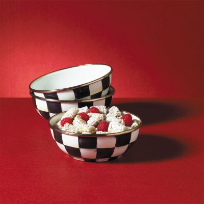 Courtly Check Enamel Everyday Bowl - Extra Large - Cornelia Park