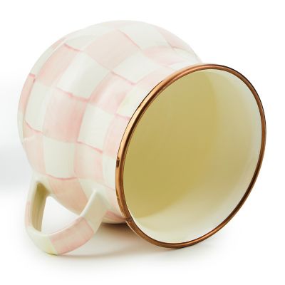 Rosy Check Enamel Mug image four