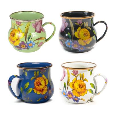 Flower Market Mix Mugs - Set of 4 mackenzie-childs Panama 0