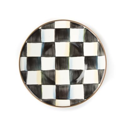 Courtly Check Enamel Saucer