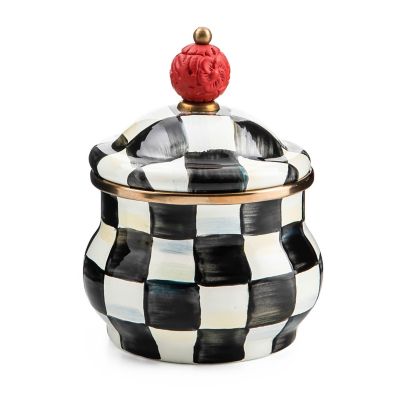 MacKenzie-Childs Courtly Check Lidded Sugar Bowl