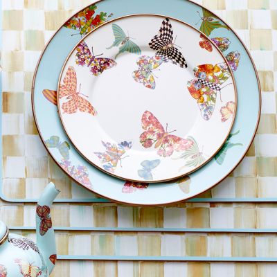 MacKenzie-Childs ~ Butterfly Toile ~ Salad Plate, Price $49.95 In