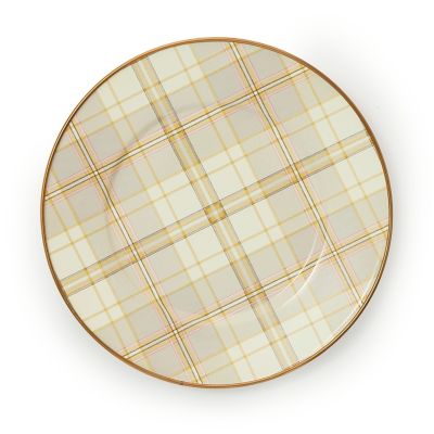 Tartan Latte Salad Plate mackenzie-childs Panama 0