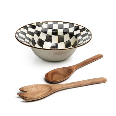 Courtly Check Salad Serving Set