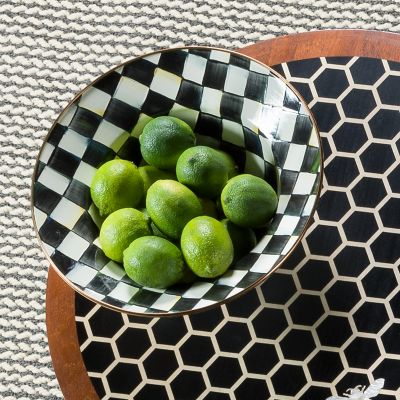 Courtly Check Enamel Serving Bowl image five