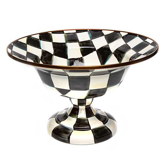 Courtly Check Enamel Compote - Large image two