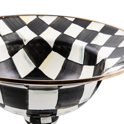 Courtly Check Enamel Compote - Large image three