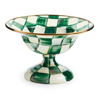 Emerald Check Small Compote mackenzie-childs Panama 0