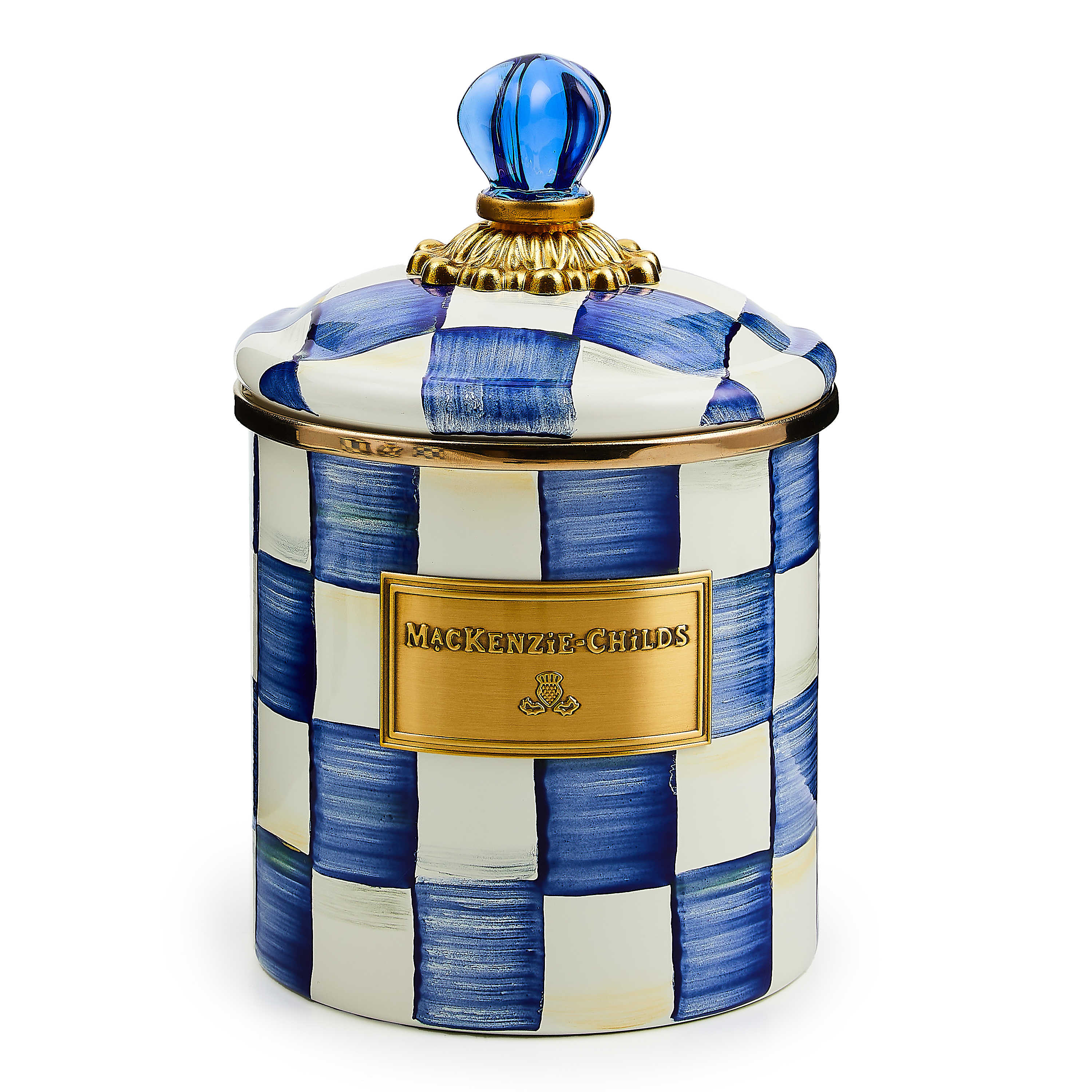 Royal Check Small Canister mackenzie-childs Panama 0
