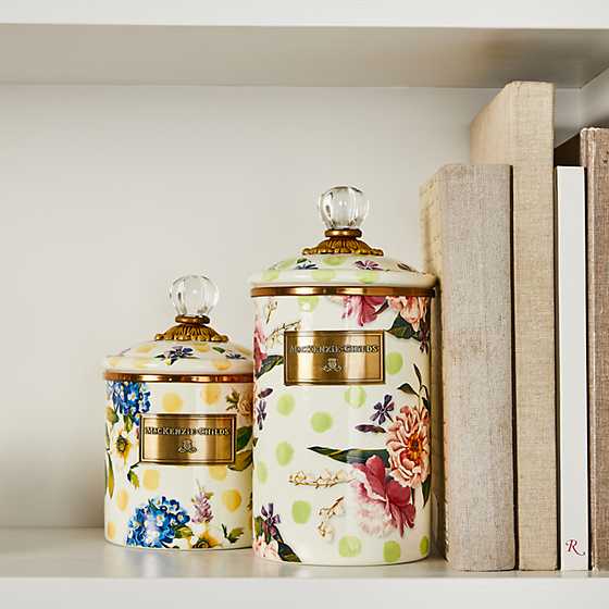 Wildflowers Enamel Small Canister - Yellow image three