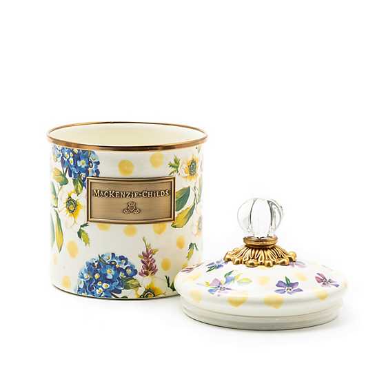 Wildflowers Enamel Small Canister - Yellow image five
