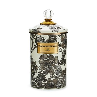 Sterling English Garden Large Canister mackenzie-childs Panama 0