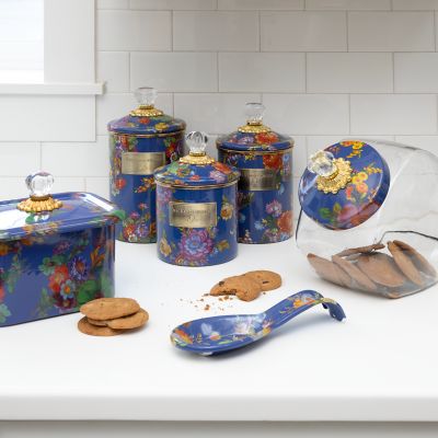 MacKenzie-Childs  Flower Market 3 Quart Tea Kettle - Lapis