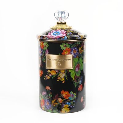 Black & Glass Large Canister – MarketSpice