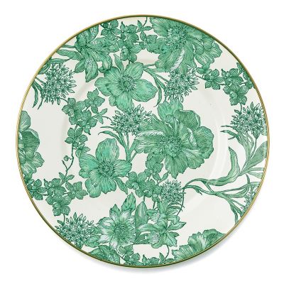 Emerald English Garden Dinner Plate mackenzie-childs Panama 0