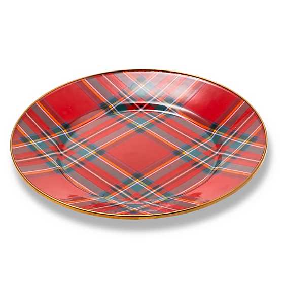 Tartastic Enamel Dinner Plate - Red