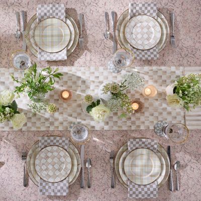 Tartan Latte Dinner Plate Image 6