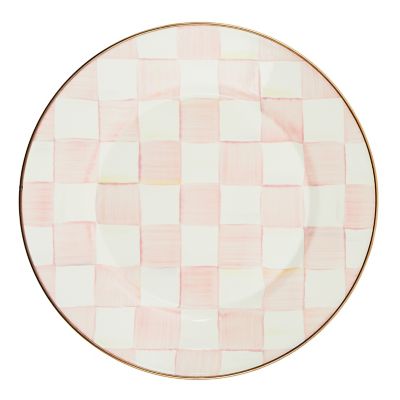 Rosy Check Dinner Plate mackenzie-childs Panama 0