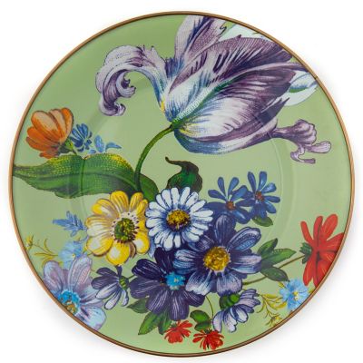 Flower Market Dinner Plate - Green mackenzie-childs Panama 0