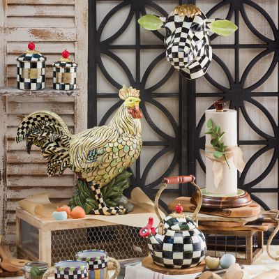 Colorful Country Rooster Paper Towel Holder